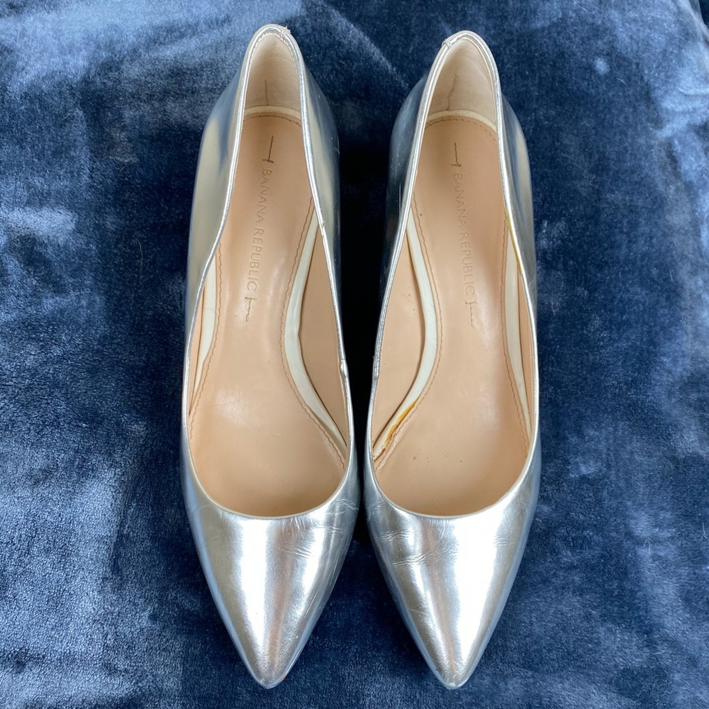 Banana Republic Silver Heels